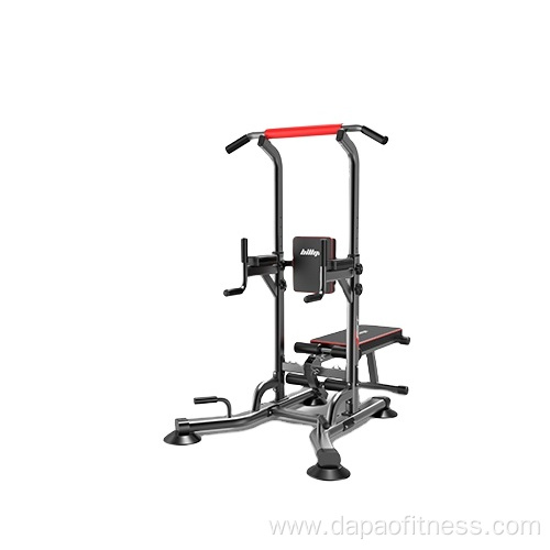 Indoor multi-function fitness exercise pull up power tower